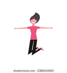 vector element set of women with poses animation