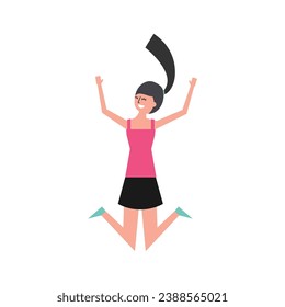 vector element set of women with poses character
