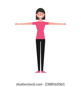 vector element set of women with poses collection