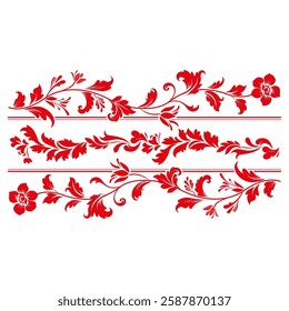 vector element swirl floral  calligraphic design