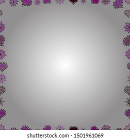 Vector element template. Illustration in white, neutral and pink colors. Frame doodle. Seamless pattern.