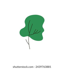 vector element tree set world tree day vector