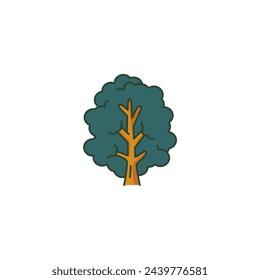vector element tree set world tree day green vector