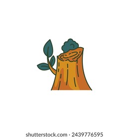 vector element tree set world tree day green vector