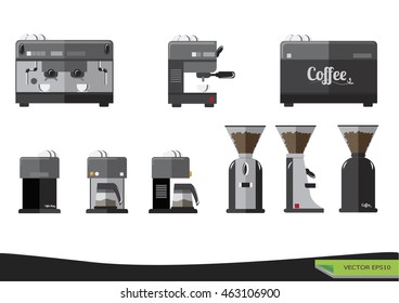 Vector elements of coffee shop