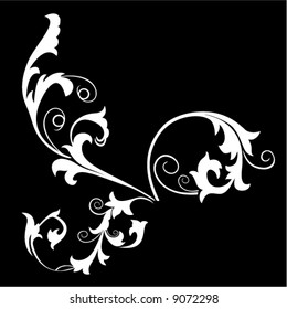 Vector elements for the designer on a black background