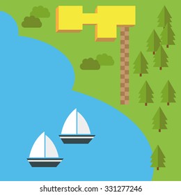 Vector elements for easy creating own maps