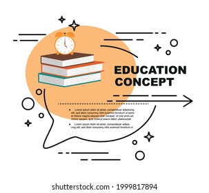 Vector elements for education banner, design templates and education concept in trendy linear style.
