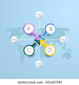 Vector elements for infographic
