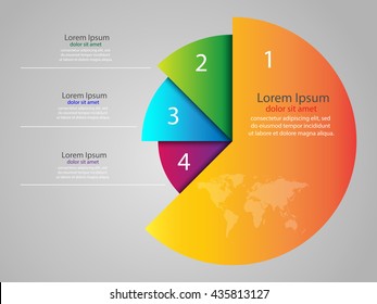 Vector elements for infographic. Modern template for your work, infograph, presentation or workflow. Concept with business icons and place for your text. EPS10