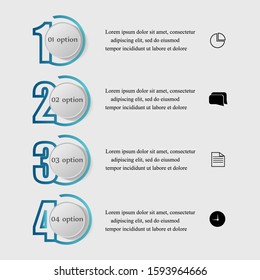 Vector elements for infographic. Template for diagram, graph, presentation and chart. Business concept with  options, parts, steps or processes. Abstract background.
