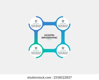 Vector elements for infographic. Template for diagram, graph, presentation, and chart. Business concept with 4 options, parts, steps, or processes. Abstract background.