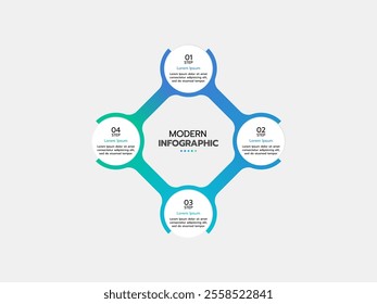 Vector elements for infographic. Template for diagram, graph, presentation, and chart. Business concept with 4 options, parts, steps, or processes. Abstract background.