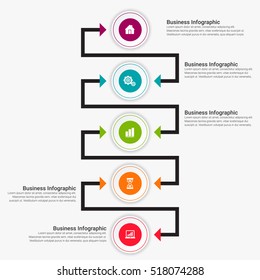 Vector elements for infographic. Template for diagram, graph, presentation and chart. Business concept, parts, steps or processes. Abstract background.