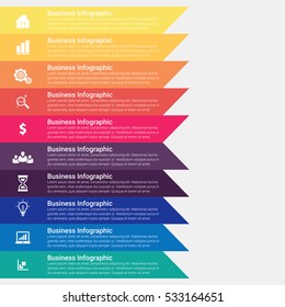 Vector elements for infographic. Template for diagram, graph, presentation and chart. Business concept, parts, steps or processes. Abstract background