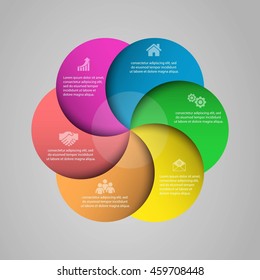 Vector elements for infographic.Flyer poster. Front page.Modern Brochure for business. Headline. Modern template for your work, presentation.Concept with business icons and place for your text. EPS10