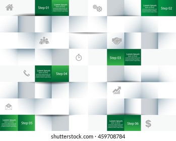 Vector elements for infographic.Flyer poster. Front page.Modern Brochure for business. Headline. Modern template for your work, presentation.Concept with business icons and place for your text. EPS10