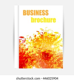 Vector elements for infographic.Flyer poster.Front page. Modern Brochure for business. Headline. Modern template for your work, presentation.Concept with place for your text. EPS10 