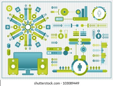 vector elements of infographics