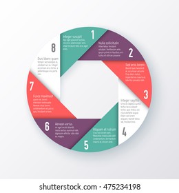 Vector elements for infographics. Template of a pie chart.