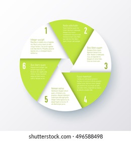 Vector elements for infographics. Template of a pie chart.