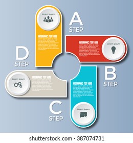 Vector elements for infographics. Templates with elements and characters for presentations, business and marketing.