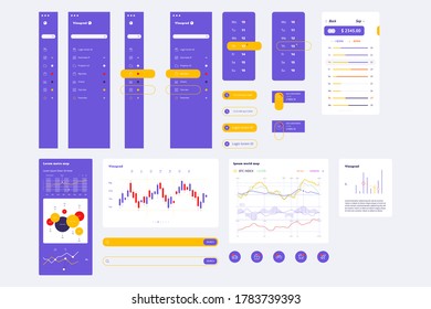 Vector Elements of Infographics and User Interface
