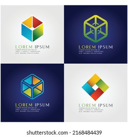  vector elements for logo, icon, illustration, label design.  Isolated geometric shapes.