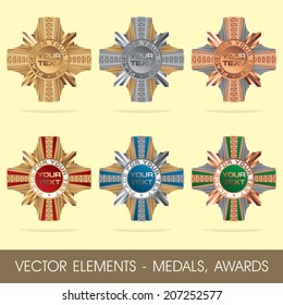 Vector elements - medals, awards