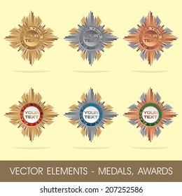 Vector elements - medals, awards