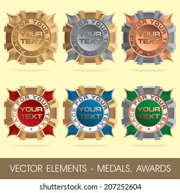 Vector elements - medals, awards