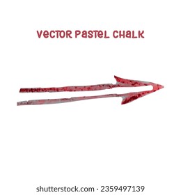 
Vector elements pastel chalk. Realistic Chalk Drawn Sketch.