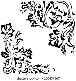 Vector elements pattern for ornaments floral