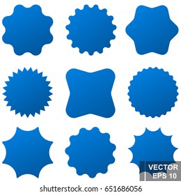 Vector elements. Stickers for text. Isolated on white background.