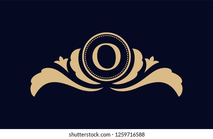 vector elements in style of luxury flourish. Luxury Logo template in vector for Restaurant, Royalty, Boutique, Cafe, Hotel, Heraldic, Jewelry, Fashion and other vector illustration