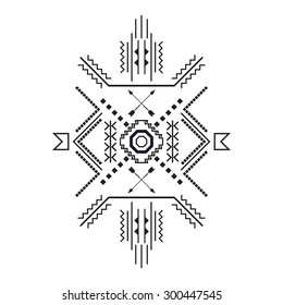 Vector elements of tribal ethnic theme . 