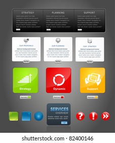 vector elements web design