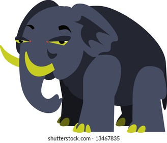 diseño de elefantes vectoriales: serie zoológico