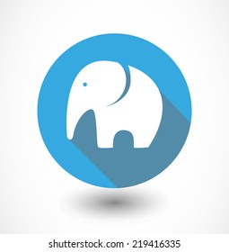 Vector Elephant Icon 