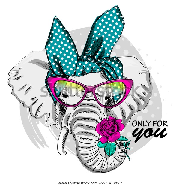 Free Free 206 Elephant With Glasses Svg SVG PNG EPS DXF File