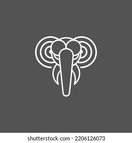 Vector is the elephant sketch. Outline and elegant.