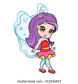 vector elf fairy girl