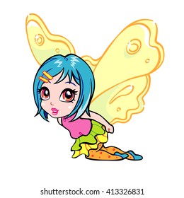 vector elf fairy girl