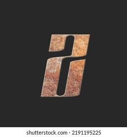 Vector elite sign Wine House. Rusty metallic Alphabet Letters. Aging style Font