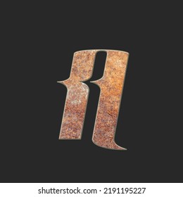 Vektor Elite Schild Weinhaus. Rusty Metallic Alphabet Letters. Alterungsstil-Schriftart