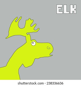 Vector elk (Can be used as texture for cards, invitations, DIY projects, web sites or for any other design) 