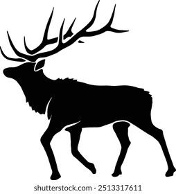 Vector Of Elk Deer Made in Adobe Illustration