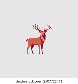 vector elk design zoo series