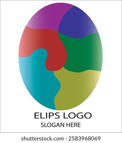 vector ellips colorful,Vector ellipsoid with gradients and shadow for game, icon, package design, logo, mobile, web, education. 3d ellipsoid on a white background. Geometric figures for your design.