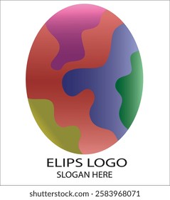 vector ellips colorful,Vector ellipsoid with gradients and shadow for game, icon, package design, logo, mobile, web, education. 3d ellipsoid on a white background. Geometric figures for your design.